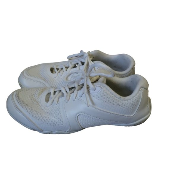Nike Womens Cheer Shoes Scorpion 5 White Bubble Laces Back Tab Flexible Stunting - Picture 2 of 10